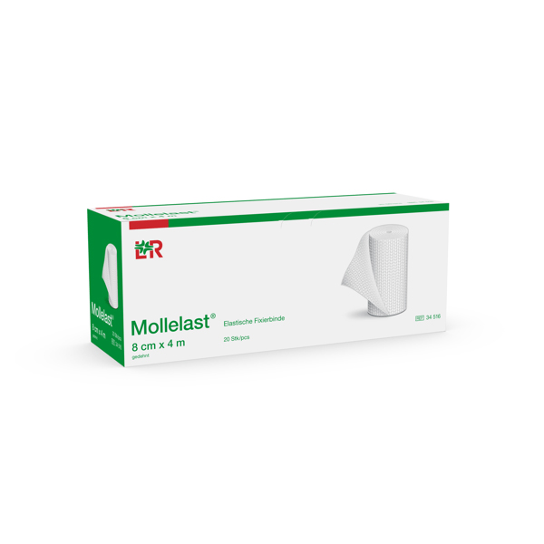 Mollelast elastische Fixierbinde 8cmx4m, einzeln verpackt