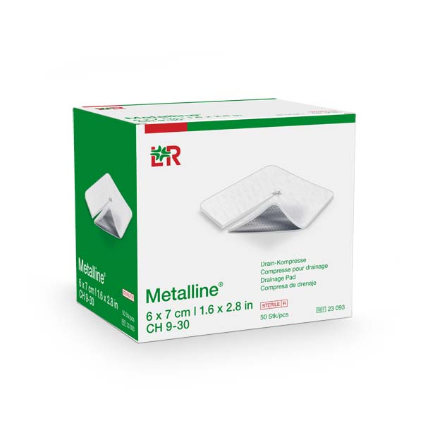 Metalline Drain-Kompresse steril 6x7 cm 50 Stk.