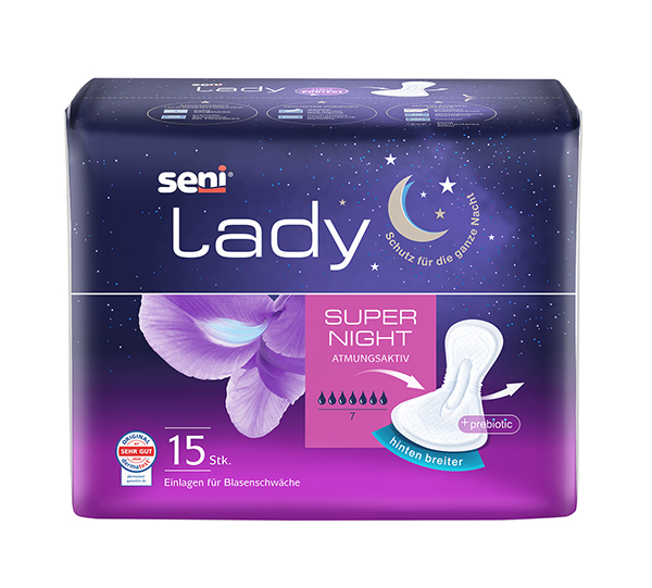 Seni Lady Super Night 1.000 ml, 18x37 cm
