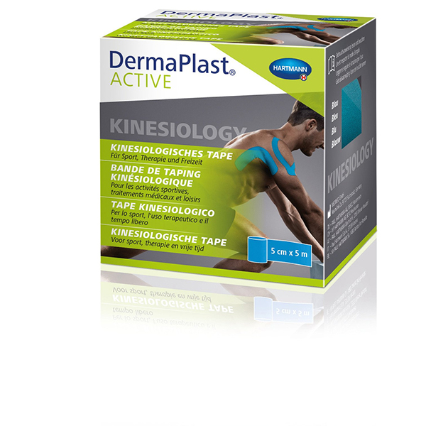 DermaPlast Active Kinesiology Tape blau 5cm x 5m