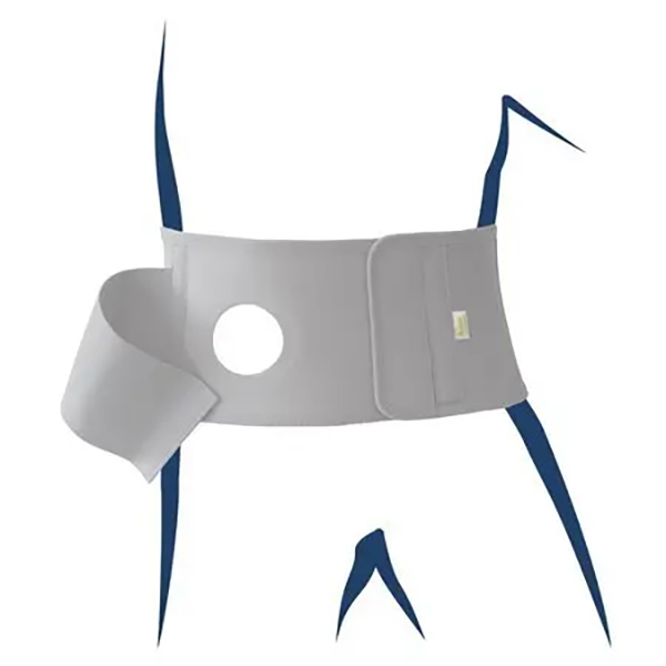 Stomacare-Standard Plus H19cm Ö60mm Gr. XL grau 100-110 cm