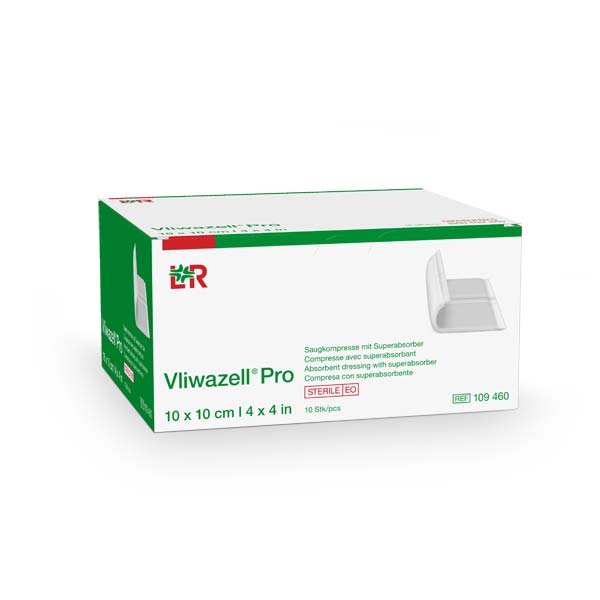 Vliwazell Pro 10x10cm, 10 Stück, steril