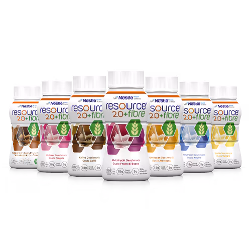 Nestlé Resource 2.0+ fibre Mischkarton 6x4x200 ml, hochkalorisch, 2,0kcal/ml, ab 3 Jahre