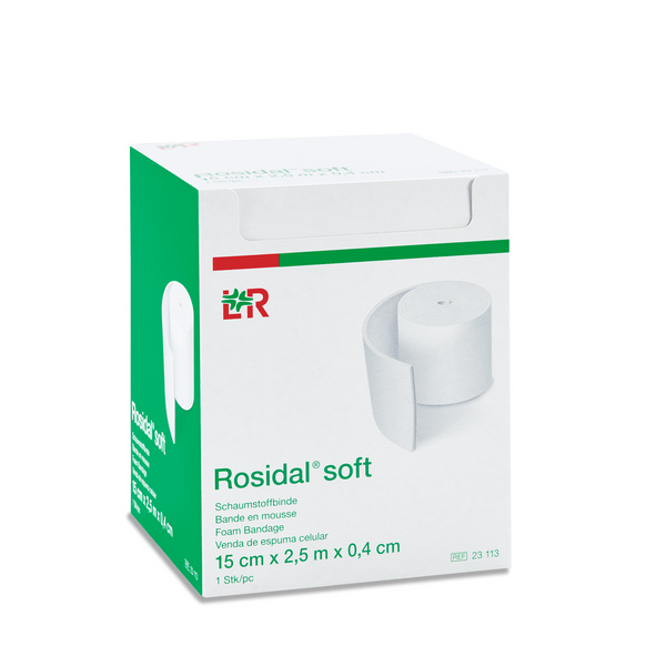 Rosidal soft Schaumstoffbinde 15cmx0,4cmx2,5m, einzeln verpackt