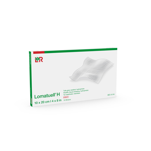 Lomatuell H Salbentüll, hydrophob steril, 10x20cm, 10 Stk