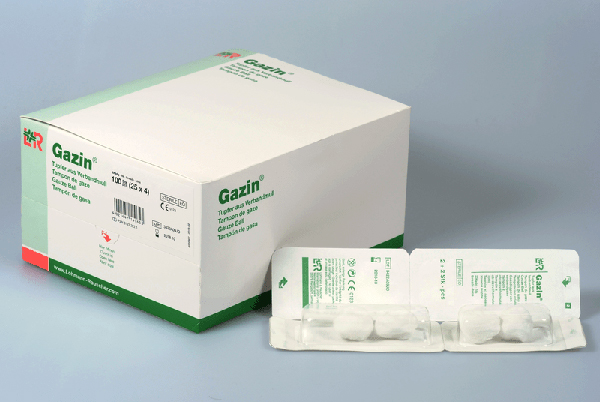 Gazin Tupfer aus Verbandmull steril, dialyse, 20fdg, 2+2