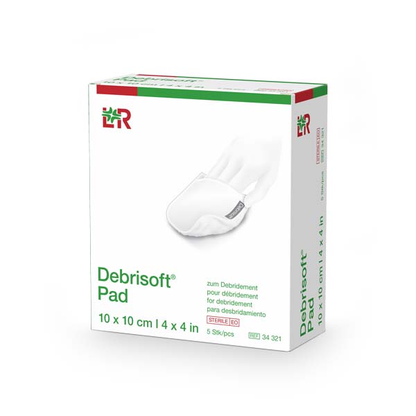 Debrisoft Pad Wundbettvorbereitung steril, 10x10cm, 5 Stück
