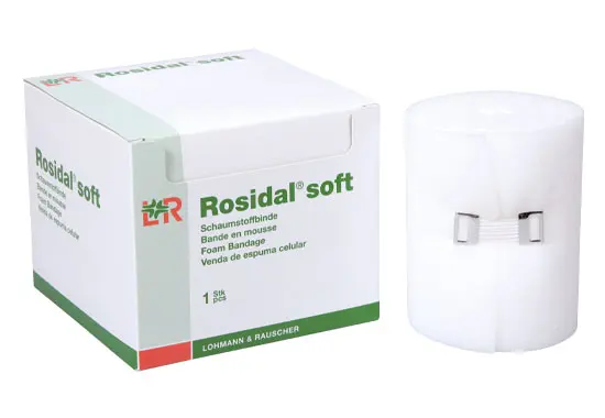 Rosidal soft Schaumstoffbinde 10cmx0,3cmx2,5m, lose im Kt., 36 Stk.