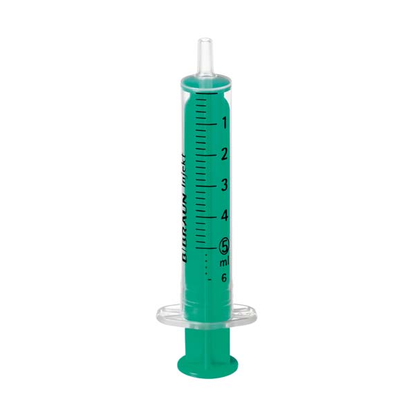 Injekt 2-teilige Einmalspritze,100 Stück, einzeln steril,Luer-Steck-Ansatz 5 ml