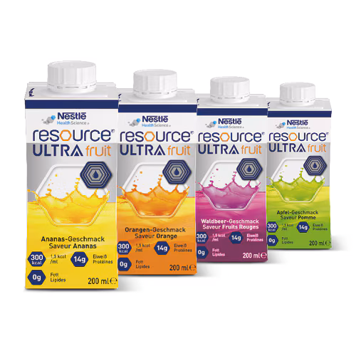 Nestlé Resource Ultra Fruit Ananas 6x4x200 ml, hochkalorisch, 1,5kcal/ml, ab 10 Jahre