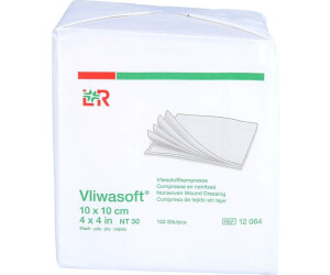 Vlieskompressen unsteril 10 x 10 cm 4-fach, 100 Stk