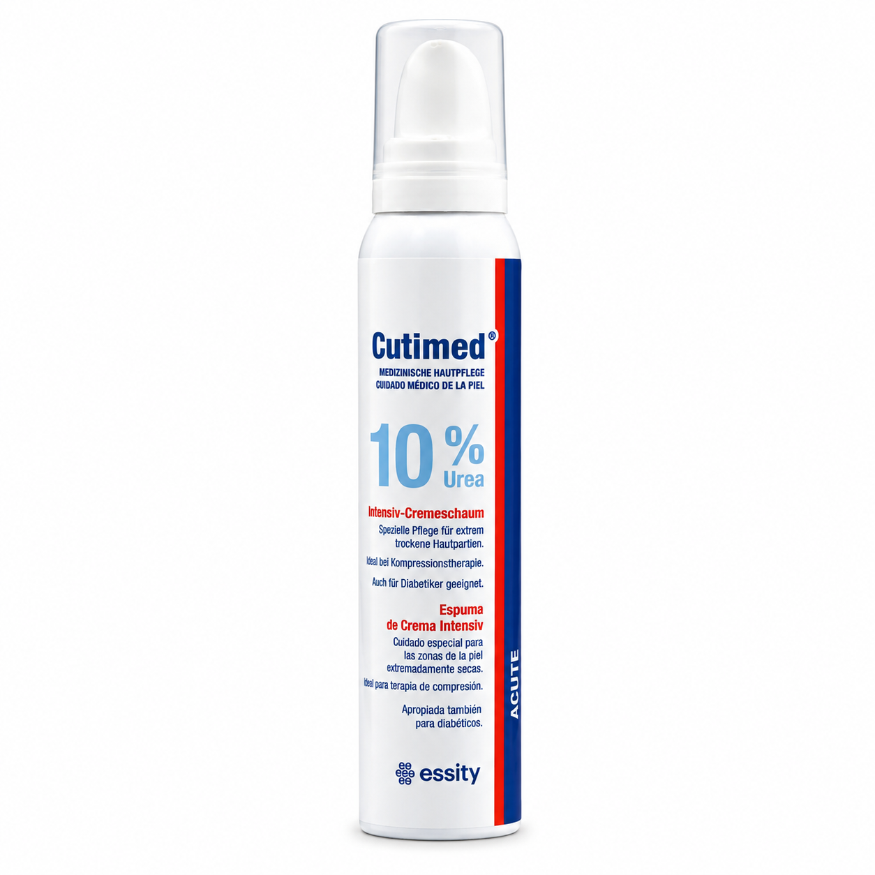 Cutimed ACUTE, Med. Hautpflege 10 % Urea, unsteril, 125 ml Intensiv-Cremeschaum