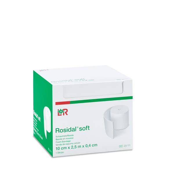 Rosidal soft Schaumstoffbinde 10cmx0,4cmx2,5m, einzeln verpackt