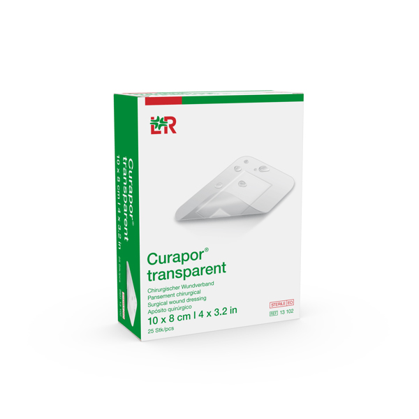 Curapor transparent Wundverband steril 10x8cm, 25 Stück