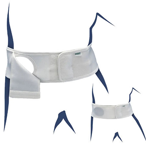 Stomacare-Band. H 10cm Ö 60mm BU 90-99 cm Weiß  Orthesen & Bandagen Rumpf