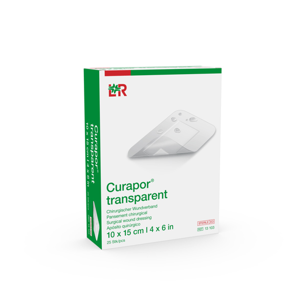 Curapor transparent Wundverband steril 10x15cm, 25 Stück
