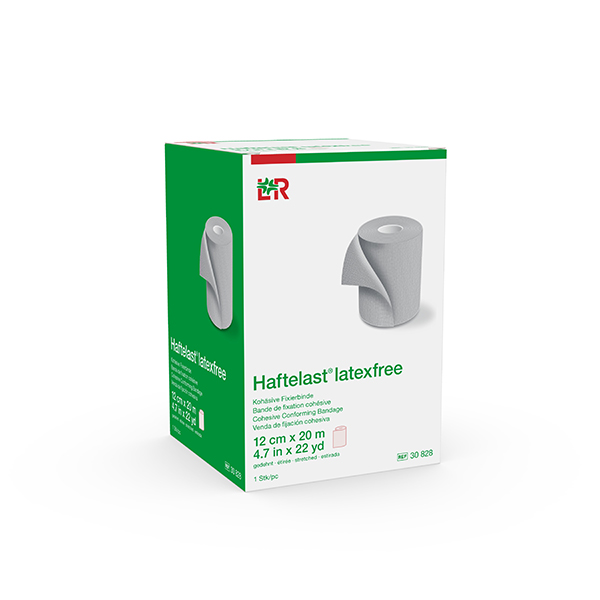 Haftelast Kohäsive Fixierbinde LF 12cmx20m, einzeln verpackt, creme
