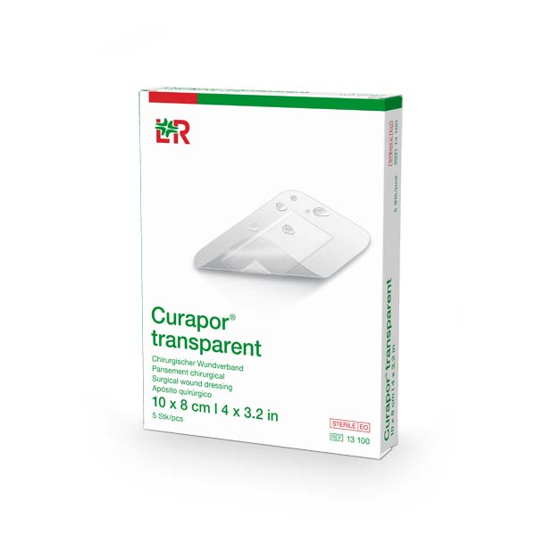 Curapor transparent Wundverband steril 10x8cm, 5 Stück