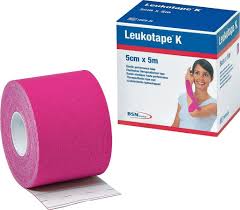 Leukotape K, elastische Klebebinde, pink 5 m : 5,00 cm