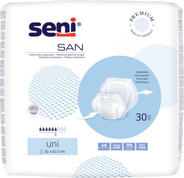 Seni San Uni 1700 ml, 32x62,5 cm