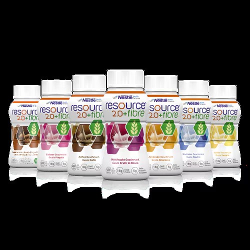 Nestlé Resource 2.0+ fibre Mischkarton 6x4x200 ml, hochkalorisch, 2,0kcal/ml, ab 3 Jahre