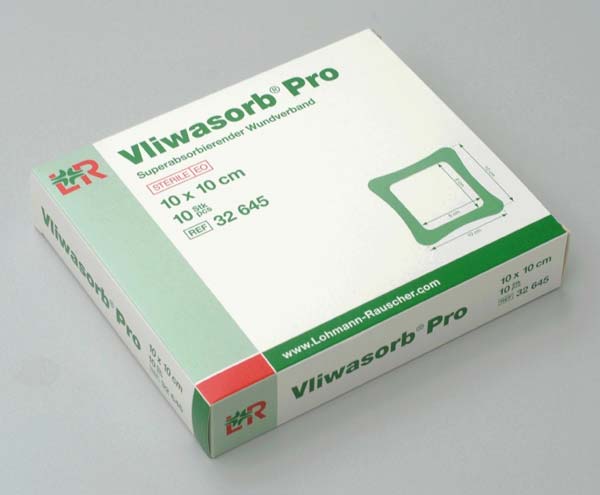 Vliwasorb Pro 10x10cm, 10 Stück, steril