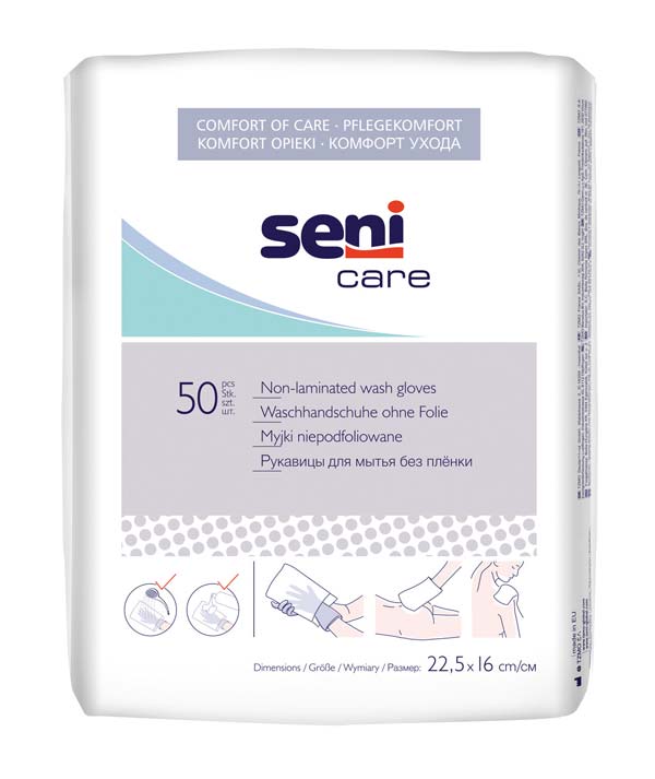 Seni Care Waschhandschuhe unfoliert