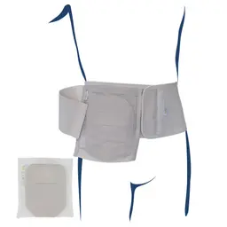 Stomacare-Beuteltasche Weiß Innenm. 9cm b x 16cm h Orthesen & Bandagen Rumpf