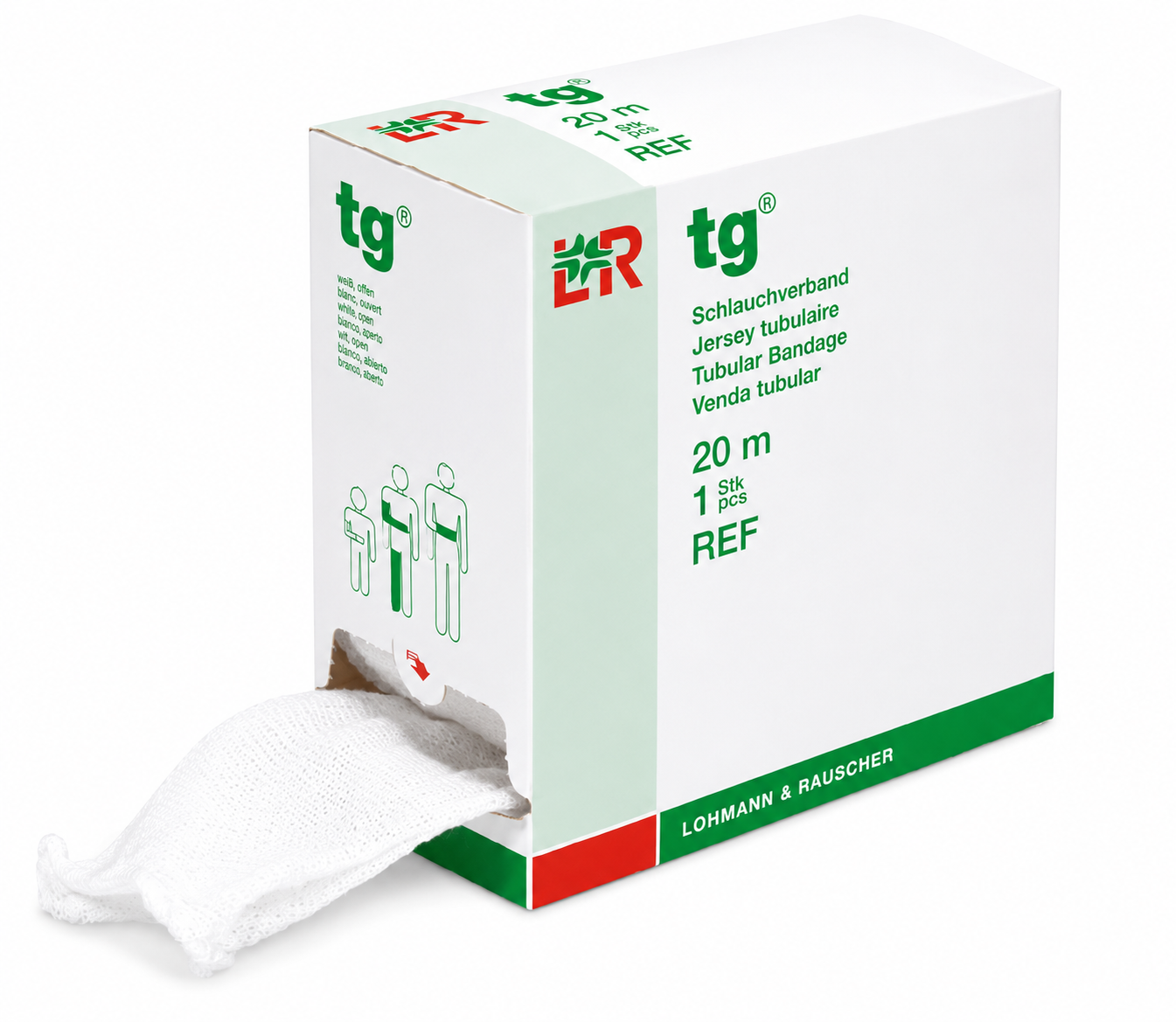 tg Schlauchverband Größe 2, 20m, weiß, 2,3 cm