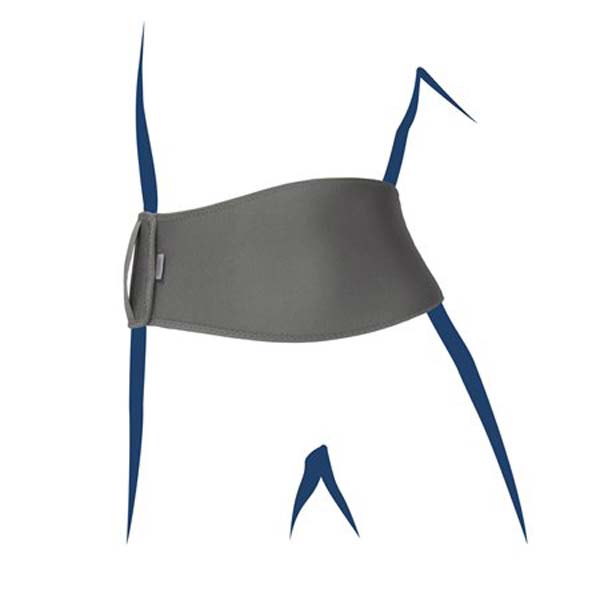 Stomacare-Band. HydroActive ohne Kappe Schwimmbandage, 80-89cm grau