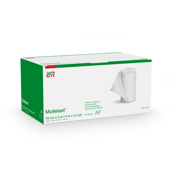 Mollelast elastische Fixierbinde 10cmx4m, lose im Kt., 100 Stk.