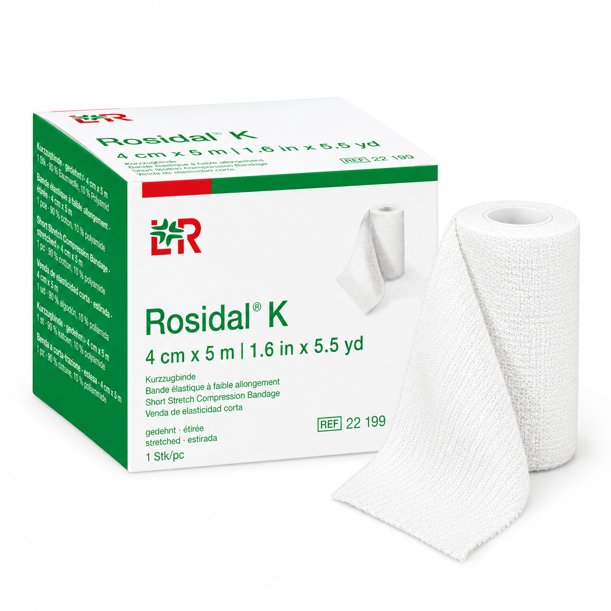 Rosidal K Kurzzugbinde 4cmx5m, einzeln verpackt