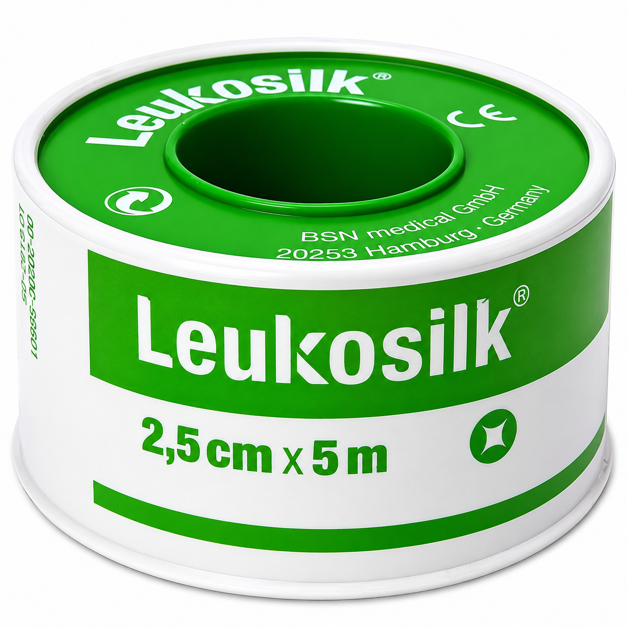 Leukosilk, Rollenpflaster im Schutzring 5m x 2,5cm