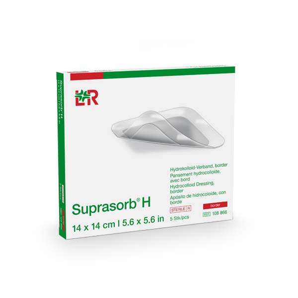 Suprasorb H Hydrokolloid-Verband border, 14x14 cm