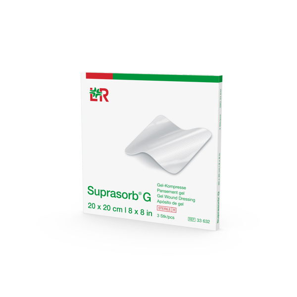 Suprasorb G Gelkompresse 20x20cm, 3 Stück