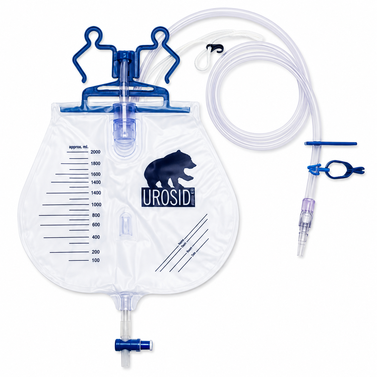 Urosid Urinbeutel Geschlossenes System 2 l 120 cm