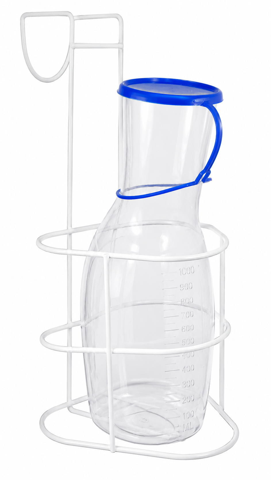Urinflaschen Set mit Halter Glasklar, Fassungsvermögen 1000ml