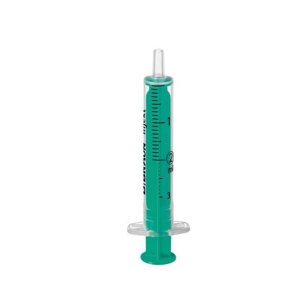 Injekt 2-teilige Einmalspritze,100 Stück, einzeln steril,Luer-Steck-Ansatz 2 ml