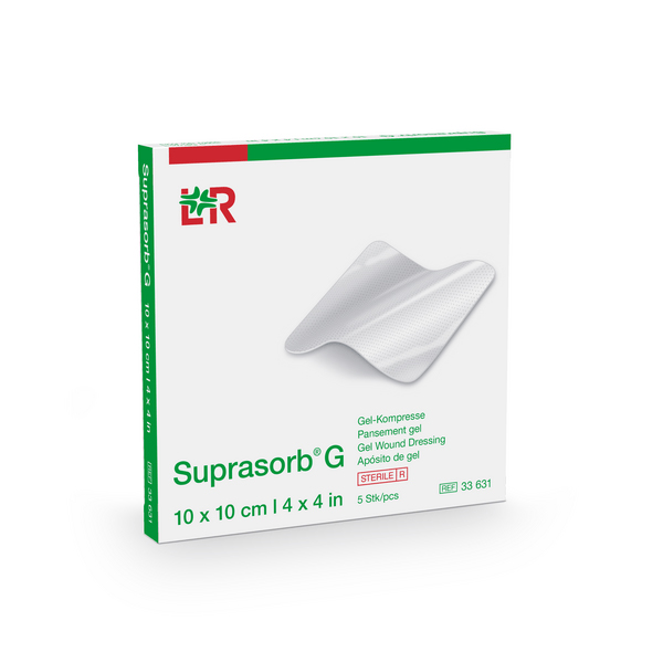 Suprasorb G Gelkompresse 10x10cm, 5 Stück