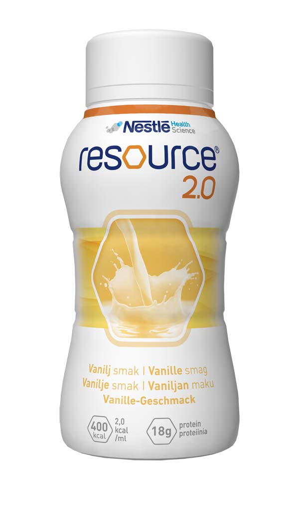 Nestlé Resource 2.0 Vanille 6x4x200 ml, hochkalorisch, 2,0kcal/ml, ab 3 Jahre